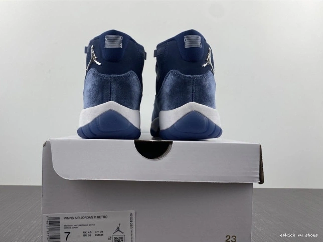 Rep Midnight Jordan AR0715-441 Air Navy Velvet WMNS 11 0814